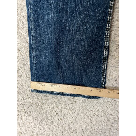 Silver Jeans Co Suki Surplus Bootcut Jeans Womens 31 Blue Low Rise Y2K Flap - Picture 2 of 15
